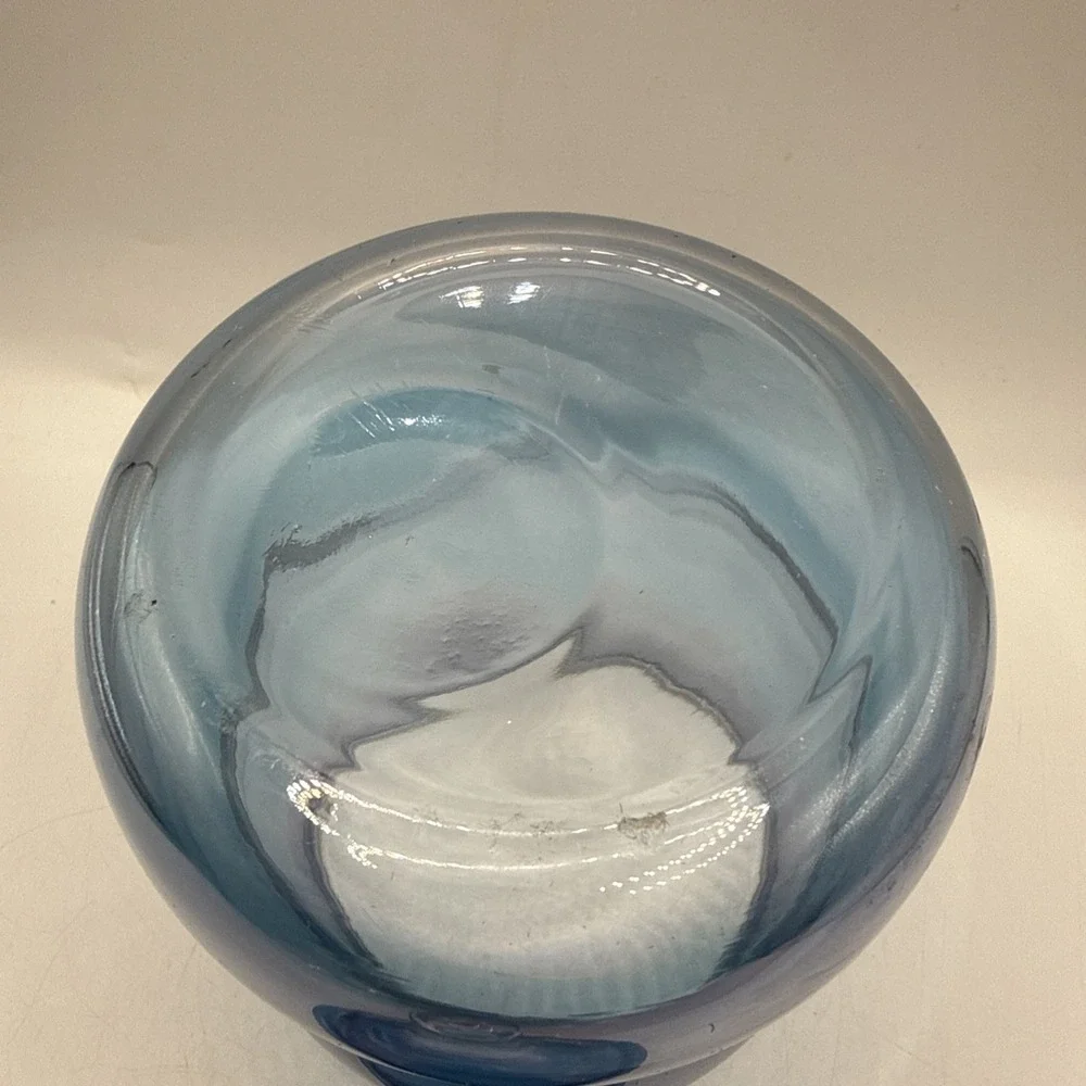 West Virginia Glass Co. blue luster